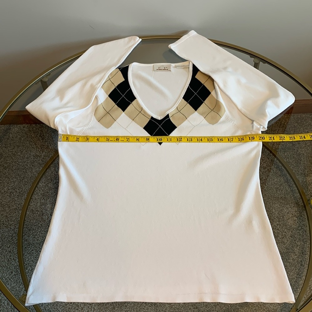 EP Pro Argyle Vintage Sweater Size L - Picture 8 of 16